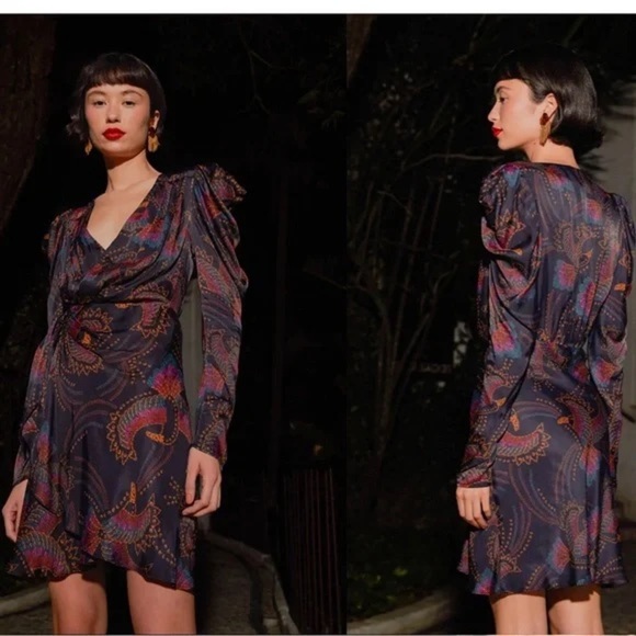 FARM RIO Toucans Mini Wrap  Dress - Picture 3 of 11